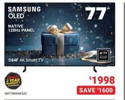 Visions Electronics Samsung 77 S84F 4K OLED Smart TV offer