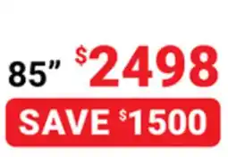 Visions Electronics 85 TCL A300W 4K Smart NXTVISION Art TV offer