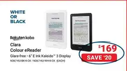 Visions Electronics Clara Colour eReader offer