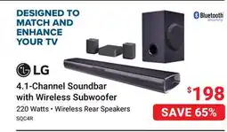 Visions Electronics 4.1-Channel Soundbar with Wireless Subwoofer offer