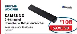Visions Electronics Samsung 2.0-Channel Soundbar with Built-in Woofer offer