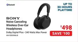 Visions Electronics SONY Noise Canceling Wireless Over-Ear Headphones offer