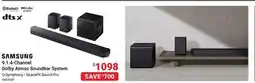 Visions Electronics SAMSUNG 9.1.4-Channel Dolby Atmos Soundbar System offer
