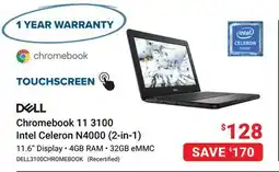 Visions Electronics Dell Chromebook 11 3100 Intel Celeron N4000 (2-in-1) offer