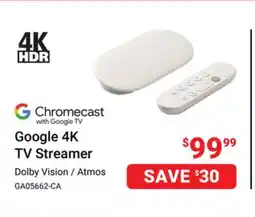 Visions Electronics Google 4K TV Streamer offer