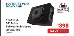 Visions Electronics Hertz 10 Active Subwoofer Enclosure offer