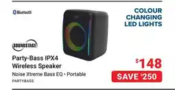 Visions Electronics Soundstage Party-Bass IPX4 Wireless Speaker offer