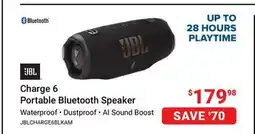 Visions Electronics JBL Charge 6 Portable Bluetooth Speaker offer