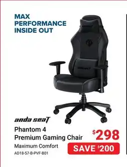 Visions Electronics Anda Seat Phantom 4 Premium Gaming Chair offer