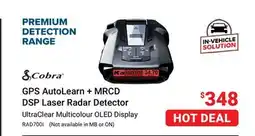 Visions Electronics Cobra GPS AutoLearn + MRCD DSP Laser Radar Detector offer