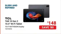 Visions Electronics TCL TAB 10 Gen 2 10.4 Wi-Fi Tablet offer