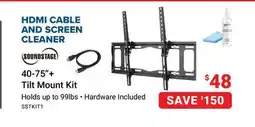 Visions Electronics 40-75+ Tilt Mount Kit offer
