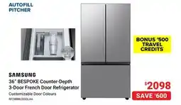 Visions Electronics 36 BESPOKE Counter-Depth 3-Door French Door Refrigerator offer