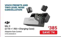 Visions Electronics DJI Mic 3 (2 TX + 1 RX + Charging Case) offer