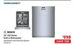 Visions Electronics Bosch 24 300 Series Built-in Dishwasher offer