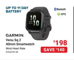 Visions Electronics GARMIN Venu Sq 2 40mm Smartwatch offer