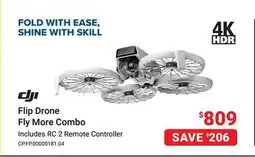 Visions Electronics DJI Flip Drone Fly More Combo offer