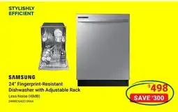 Visions Electronics Samsung 24 Fingerprint-Resistant Dishwasher with Adjustable Rack offer