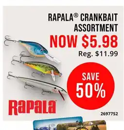 Cabela's RAPALA CRANKBAIT ASSORTMENT offer