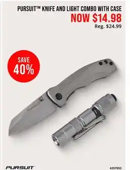 Cabela's PURSUIT KNIFE AND LIGHT COMBO WITH CASE offer