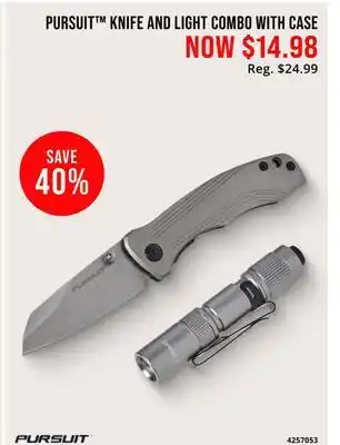 Cabela's PURSUIT KNIFE AND LIGHT COMBO WITH CASE offer