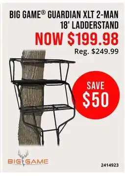 Cabela's BIG GAME GUARDIAN XLT 2-MAN 18' LADDERSTAND offer