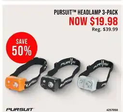 Cabela's PURSUIT HEADLAMP 3-PACK offer