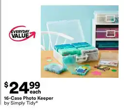 Michaels 16-Case Photo Keeper by Simply Tidy offer