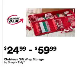 Michaels Christmas Gift Wrap Storage by Simply Tidy offer