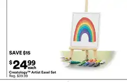 Michaels Creatology Artist easel Set offer