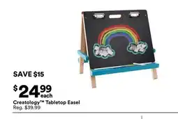 Michaels Creatology Tabletop easel offer