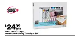 Michaels Artist's Loft 39 pc. Watercolor Painting Technique Set offer