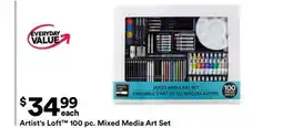 Michaels Artist's Loft 100 pc. mixed media Art Set offer