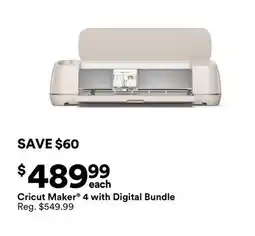 Michaels Cricut maker 4 with Digital Bundle offer