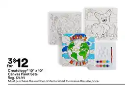 Michaels Creatology 10 x 10 Canvas Paint Sets offer