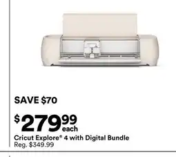Michaels Cricut explore 4 with Digital Bundle offer