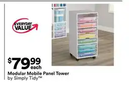 Michaels modular mobile Panel Tower by Simply Tidy offer