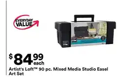 Michaels Artist's Loft 90 pc. mixed media Studio easel Art Set offer