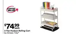Michaels 3-Tier Hudson rolling Cart by Simply Tidy offer