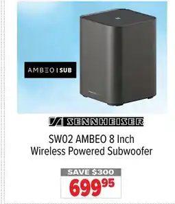 2001 Audio Video SW02 AMBEO 8 Inch Wireless Powered Subwoofer offer