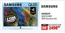 2001 Audio Video QN98Q7F 98 QLED Q HDR 1500 Quantum Dot offer