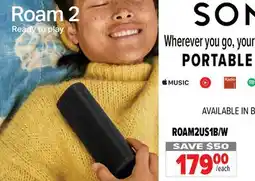 2001 Audio Video ROAM2US1B PORTABLE SPEAKERS offer