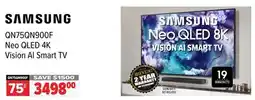 2001 Audio Video QN75QN900F 75 Neo QLED 4K Vision AI Smart TV offer
