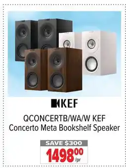2001 Audio Video KEF Concerto Meta Bookshelf Speaker offer