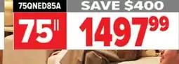 2001 Audio Video 75QNED85AUA - 75 TV 4K QUANTUM DOT 120Hz offer