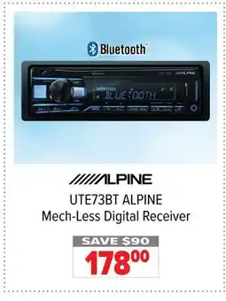 2001 Audio Video UTE73BT ALPINE Mech-Less Digital Receiver offer