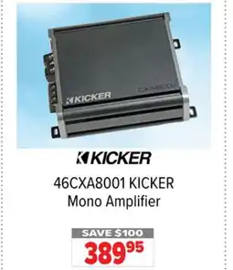 2001 Audio Video 46CXA8001 KICKER Mono Amplifier offer