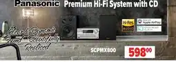 2001 Audio Video PANASONIC PREMIUM HI-FI SYSTEM WITH CD offer