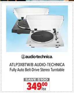 2001 Audio Video ATLP3XBTW/B AUDIO-TECHNICA Fully Auto Belt-Drive Stereo Turntable offer