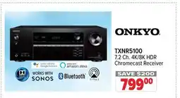2001 Audio Video TXNR5100 7.2 Ch. 4K/8K HDR Chromecast Receiver offer